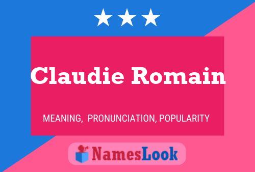 Claudie Romain பெயர் போஸ்டர்