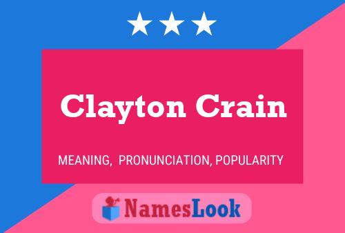 Clayton Crain பெயர் போஸ்டர்