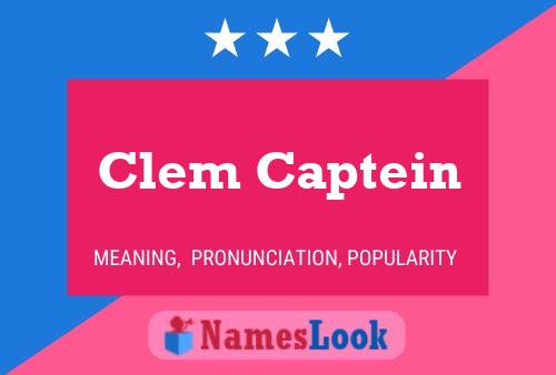 Clem Captein பெயர் போஸ்டர்