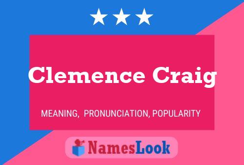 Clemence Craig பெயர் போஸ்டர்