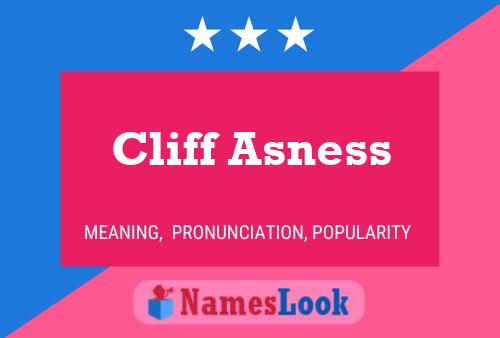 Cliff Asness பெயர் போஸ்டர்