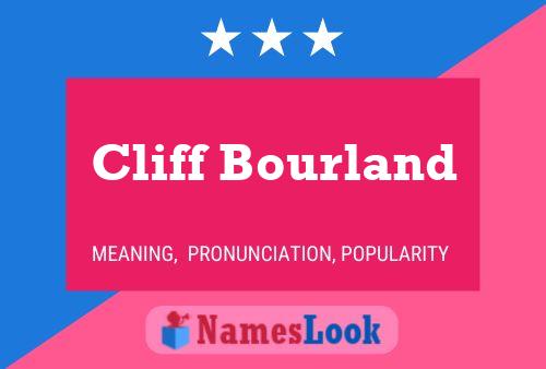 Cliff Bourland பெயர் போஸ்டர்