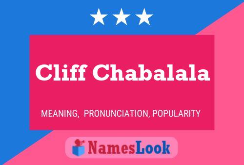 Cliff Chabalala பெயர் போஸ்டர்