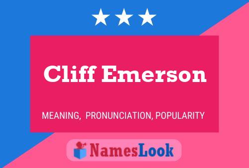 Cliff Emerson பெயர் போஸ்டர்