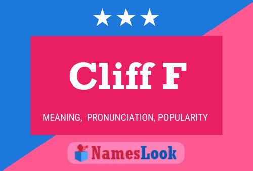 Cliff F பெயர் போஸ்டர்