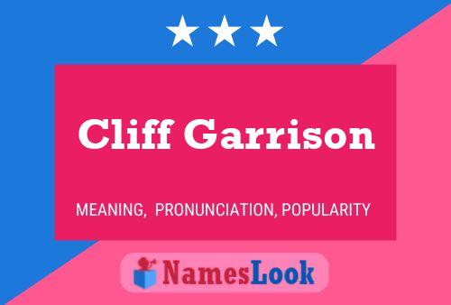 Cliff Garrison பெயர் போஸ்டர்