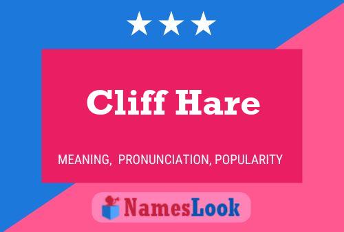 Cliff Hare பெயர் போஸ்டர்