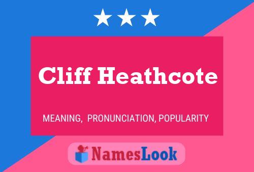 Cliff Heathcote பெயர் போஸ்டர்