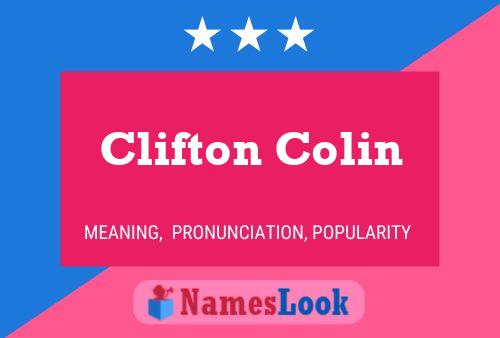 Clifton Colin பெயர் போஸ்டர்