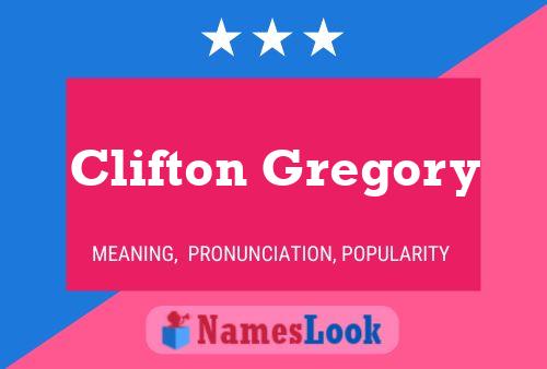 Clifton Gregory பெயர் போஸ்டர்