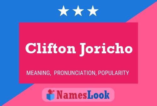 Clifton Joricho பெயர் போஸ்டர்