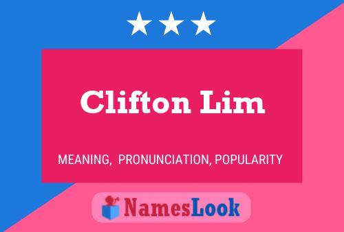 Clifton Lim பெயர் போஸ்டர்