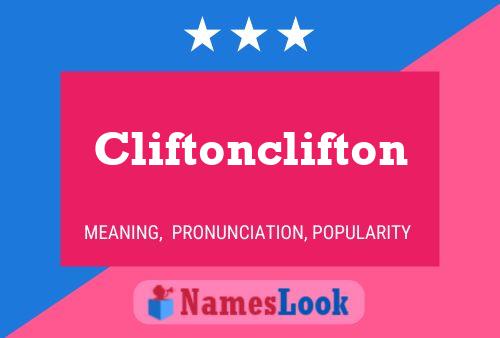 Cliftonclifton பெயர் போஸ்டர்