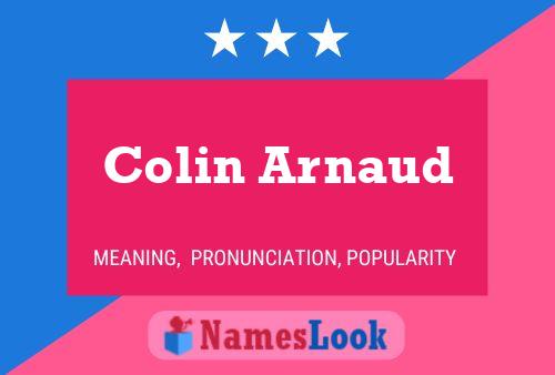 Colin Arnaud பெயர் போஸ்டர்