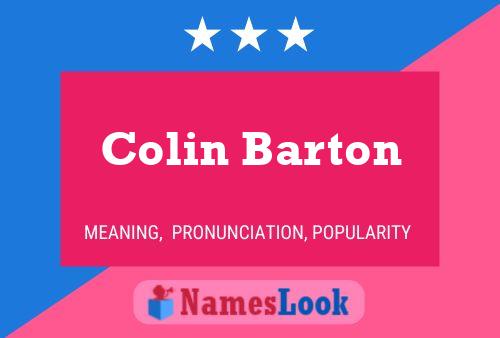 Colin Barton பெயர் போஸ்டர்