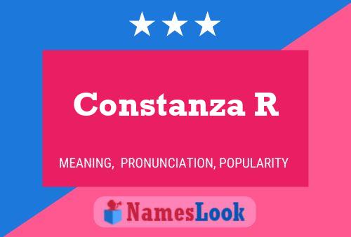 Constanza R பெயர் போஸ்டர்