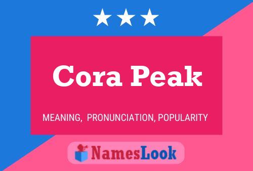 Cora Peak பெயர் போஸ்டர்