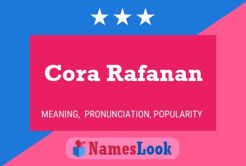 Cora Rafanan பெயர் போஸ்டர்