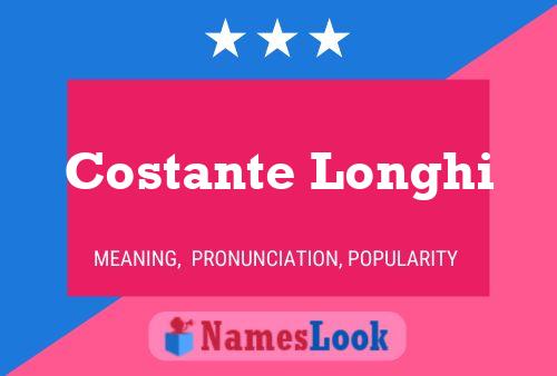 Costante Longhi பெயர் போஸ்டர்