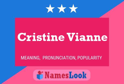 Cristine Vianne பெயர் போஸ்டர்