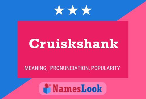 Cruiskshank பெயர் போஸ்டர்