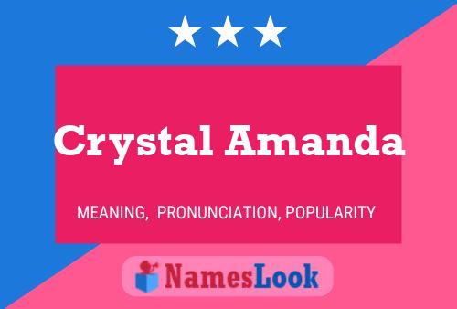 Crystal Amanda பெயர் போஸ்டர்