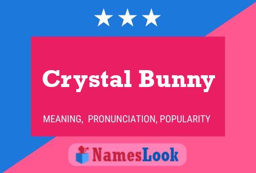 Crystal Bunny பெயர் போஸ்டர்