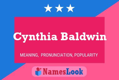 Cynthia Baldwin பெயர் போஸ்டர்