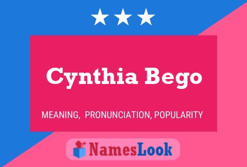 Cynthia Bego பெயர் போஸ்டர்