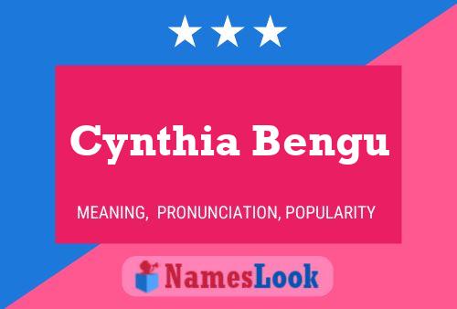 Cynthia Bengu பெயர் போஸ்டர்