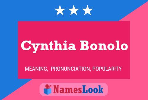 Cynthia Bonolo பெயர் போஸ்டர்