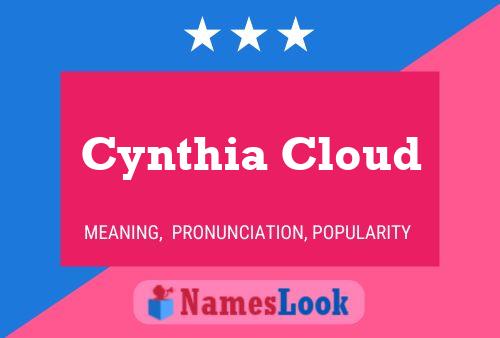 Cynthia Cloud பெயர் போஸ்டர்