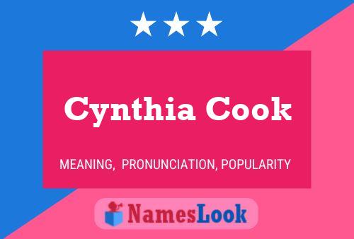 Cynthia Cook பெயர் போஸ்டர்