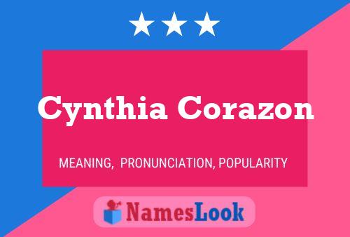 Cynthia Corazon பெயர் போஸ்டர்