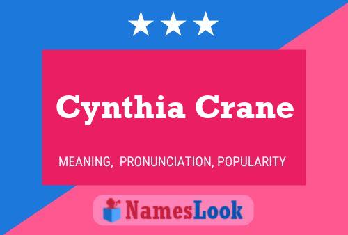 Cynthia Crane பெயர் போஸ்டர்