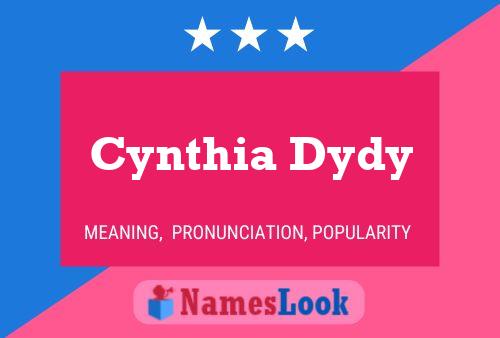 Cynthia Dydy பெயர் போஸ்டர்