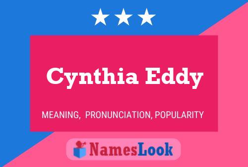 Cynthia Eddy பெயர் போஸ்டர்