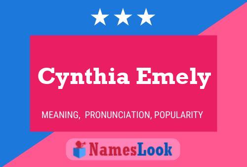 Cynthia Emely பெயர் போஸ்டர்