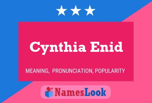 Cynthia Enid பெயர் போஸ்டர்