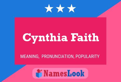 Cynthia Faith பெயர் போஸ்டர்