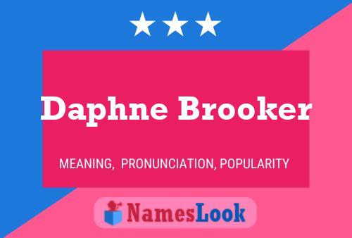 Daphne Brooker பெயர் போஸ்டர்