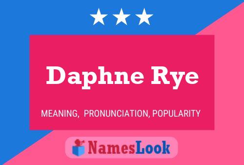 Daphne Rye பெயர் போஸ்டர்