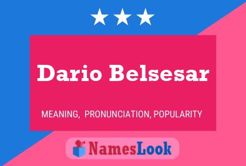 Dario Belsesar பெயர் போஸ்டர்