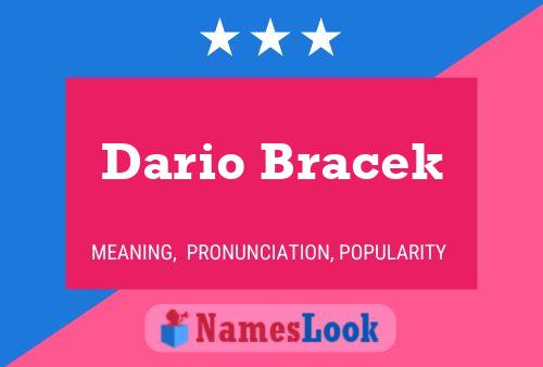 Dario Bracek பெயர் போஸ்டர்