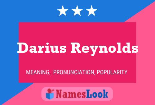 Darius Reynolds பெயர் போஸ்டர்