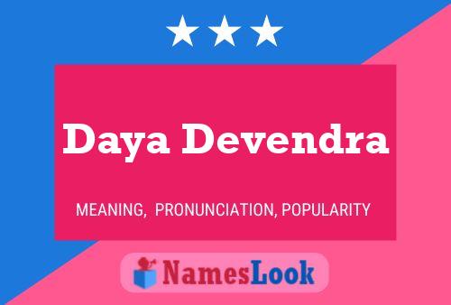 Daya Devendra பெயர் போஸ்டர்