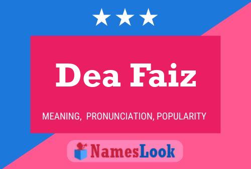 Dea Faiz பெயர் போஸ்டர்