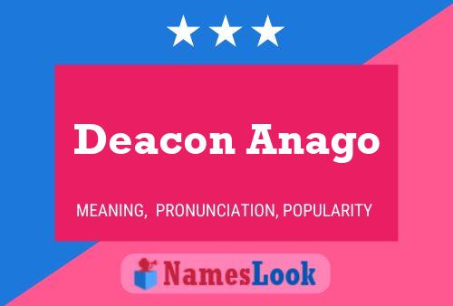 Deacon Anago பெயர் போஸ்டர்