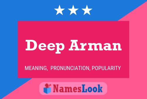 Deep Arman பெயர் போஸ்டர்