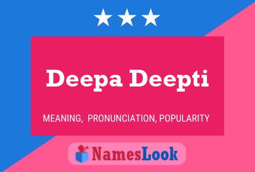 Deepa Deepti பெயர் போஸ்டர்